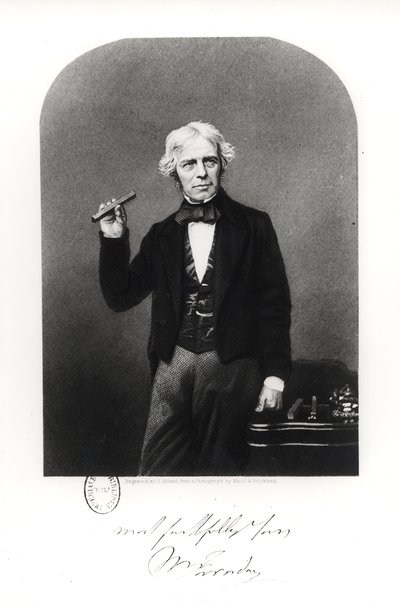 Portrait de Michael Faraday (1791-1867) - Henry Adlard